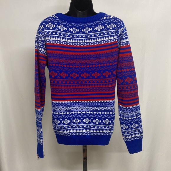 Chicago Cubs fair isle ugly Christmas Sweater NEW size Medium - Picture 4 of 4